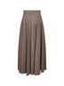 Gonna lunga BELLICO1234 in feltro di lana beige