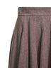 Gonna lunga BELLICO1234 in feltro di lana beige