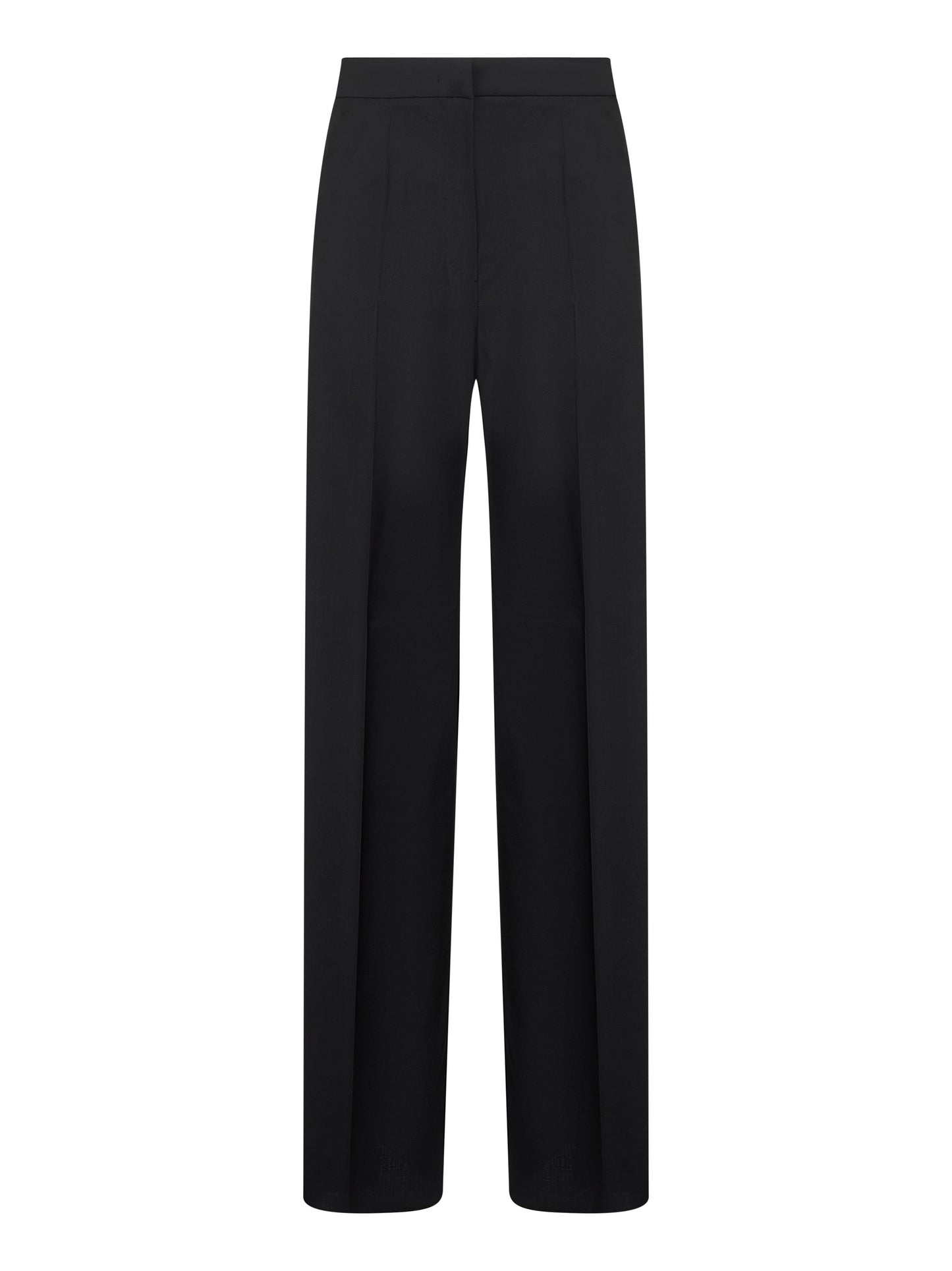 Black light wool FERNET straight trousers