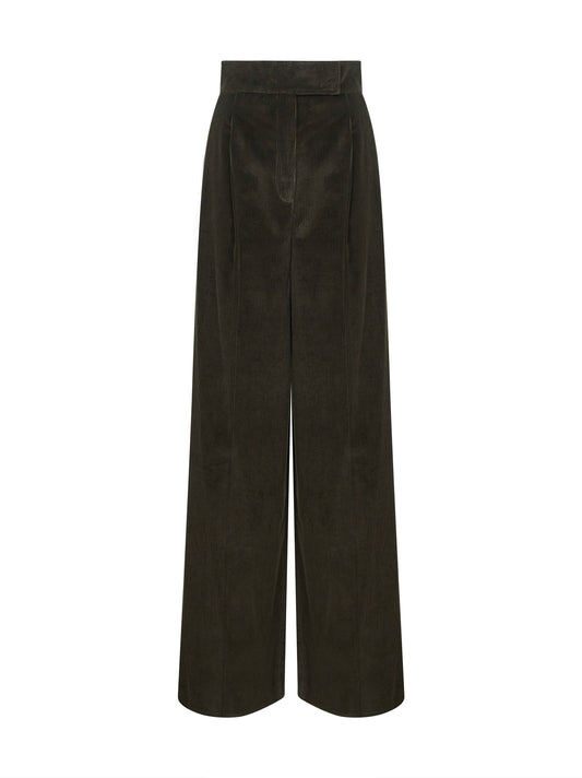 Pantaloni BOSSO1234 in velluto a coste verde