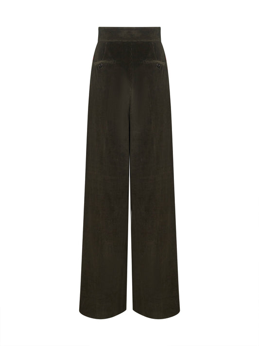 Pantaloni BOSSO1234 in velluto a coste verde