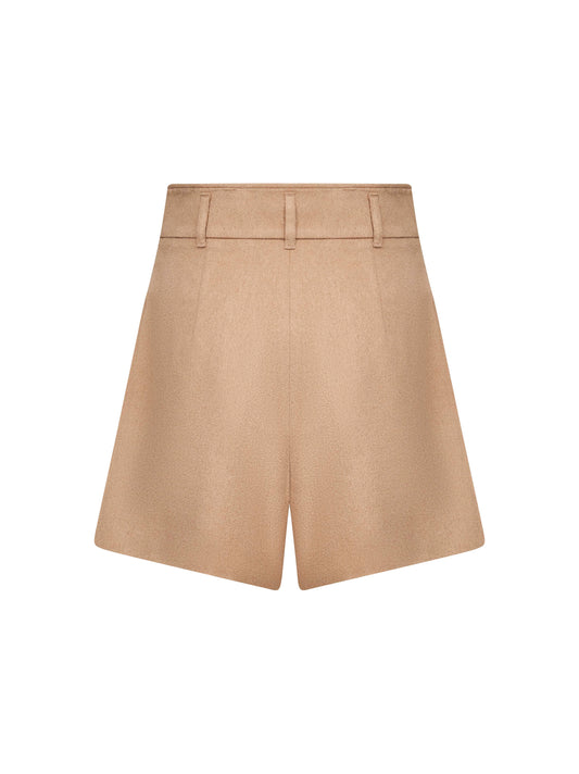 Shorts LOLA in cammello zibellinato cammello