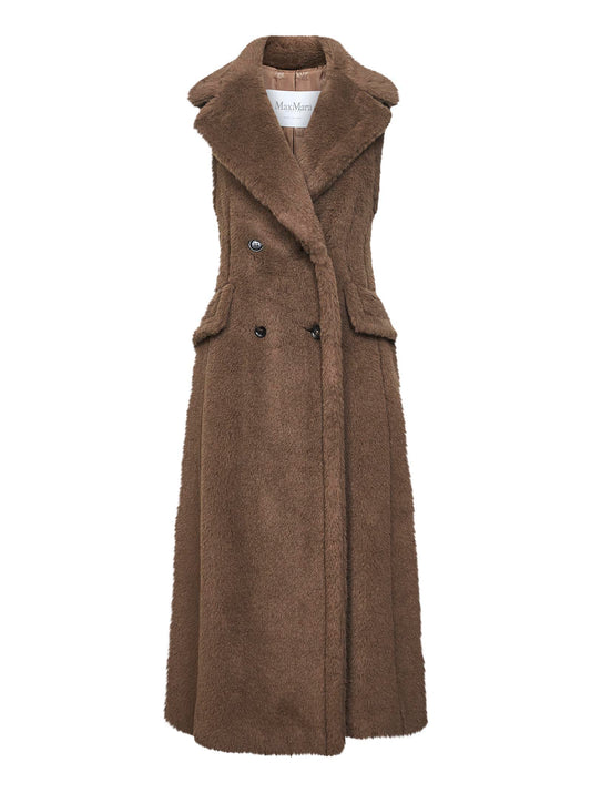 Cappotto smanicato BOARIO1234 in Teddy marrone
