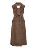 Cappotto smanicato BOARIO1234 in Teddy marrone