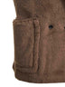 Gilet in Teddy BORMIDA12 marrone