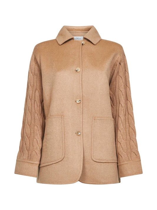 Camel double fabric TACCO overshirt
