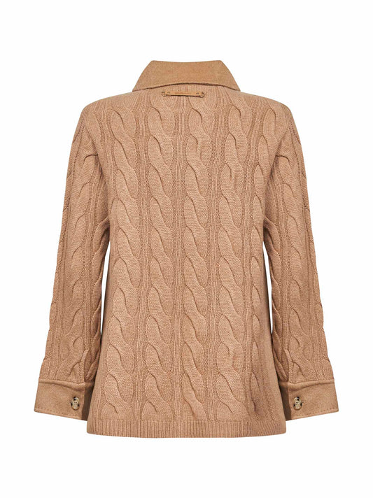 Camel double fabric TACCO overshirt