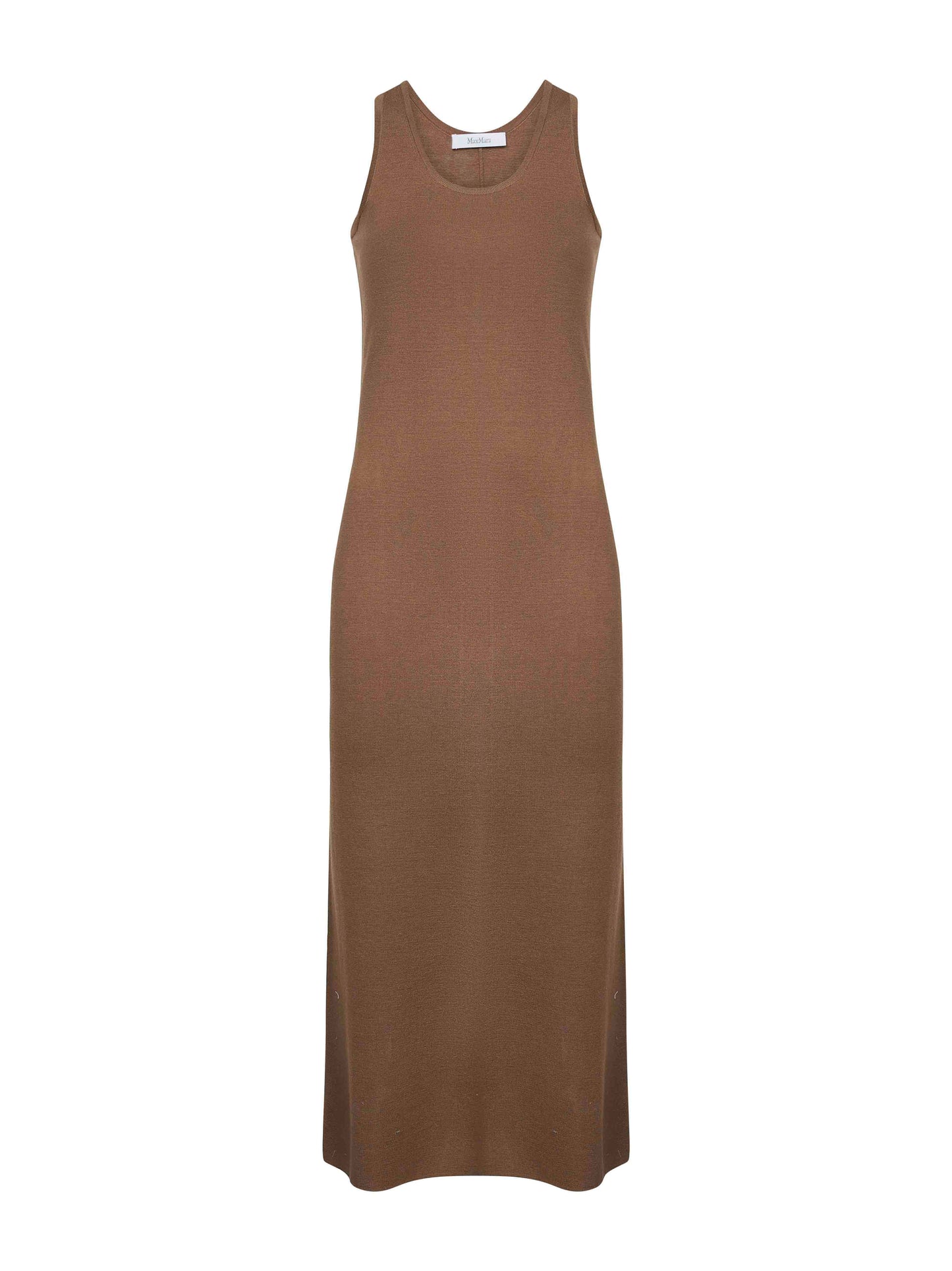 Brown wool ACERI slim fit dress