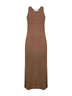 Brown wool ACERI slim fit dress