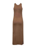 Brown wool ACERI slim fit dress