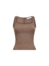 Top ARETUSA1234 in filato mouliné marrone