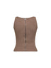 Top ARETUSA1234 in filato mouliné marrone