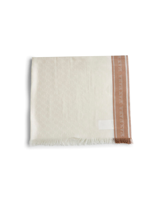 Stola MADRE in misto seta e cashmere avorio
