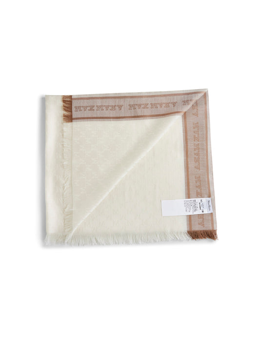 Stola MADRE in misto seta e cashmere avorio