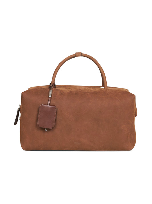 Dark brown HOLDALLLSUEDE large bowler bag