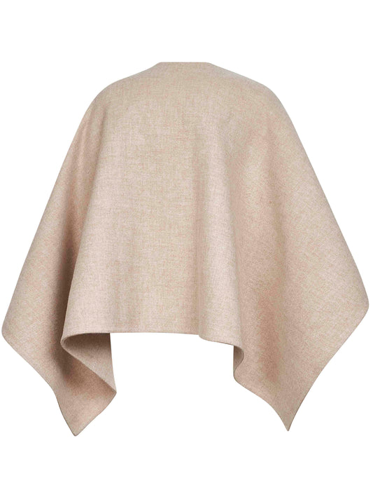 Beige double SERRA poncho