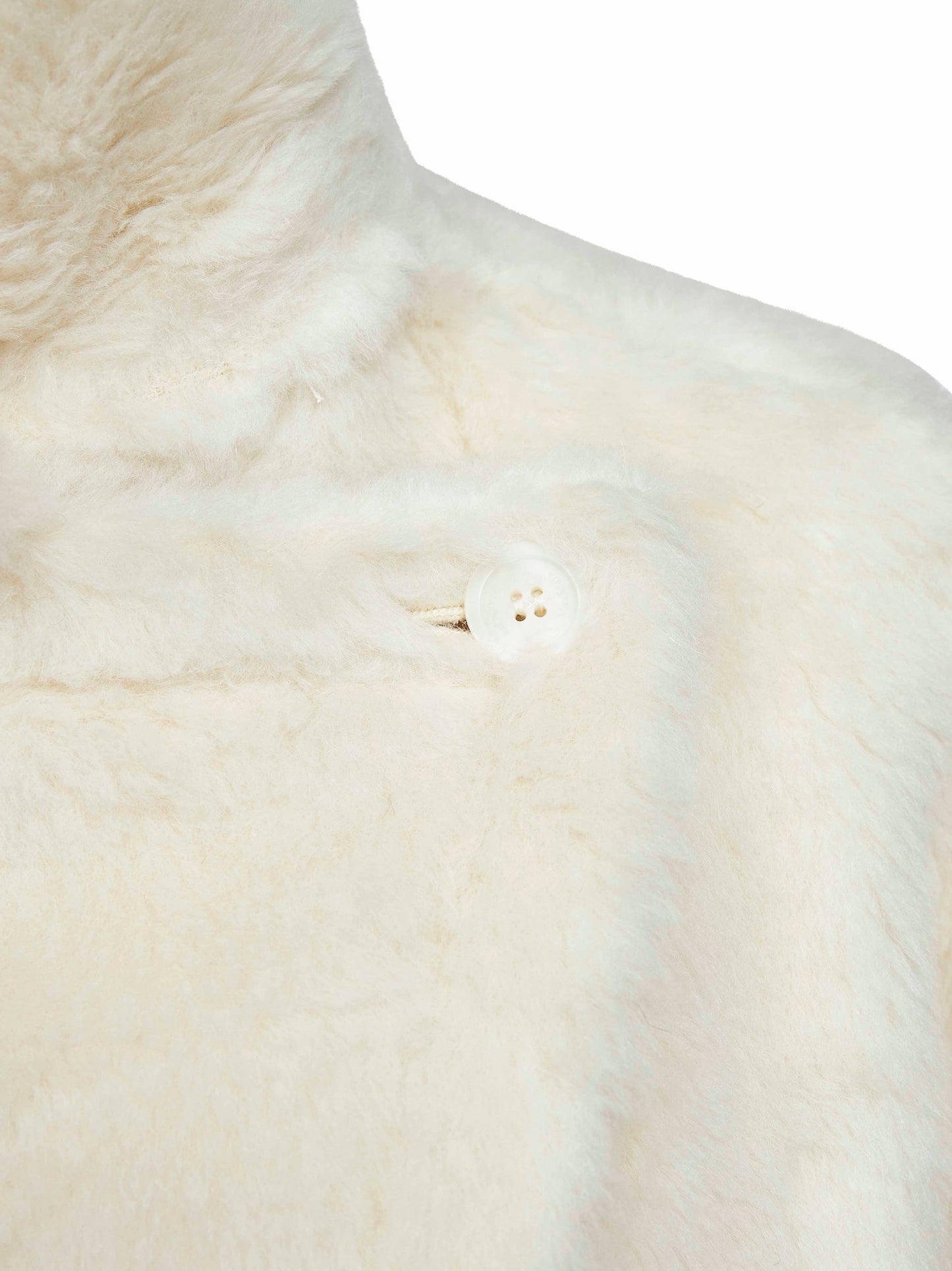 White Teddy fabric TEBE1 cape