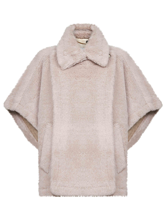 Mantella TEBE1 in tessuto Teddy beige