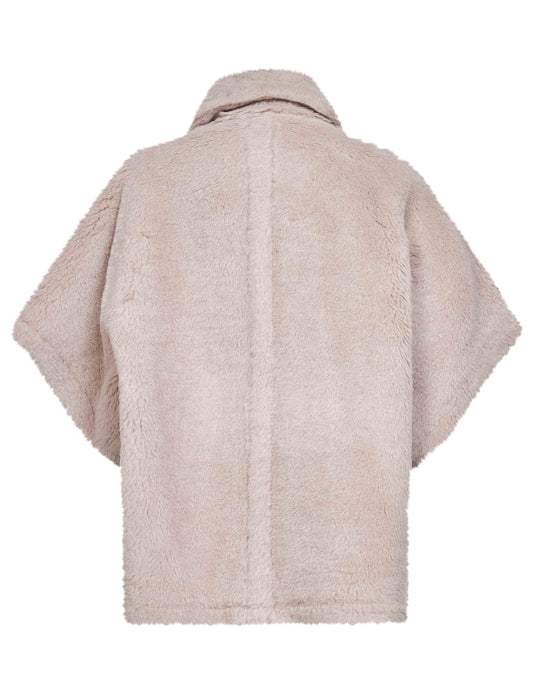 Mantella TEBE1 in tessuto Teddy beige