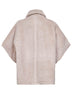Mantella TEBE1 in tessuto Teddy beige
