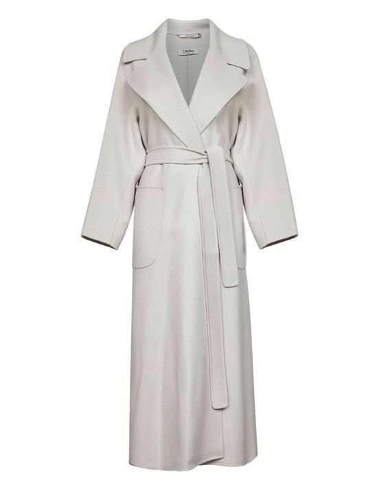 Ivory double DORIS long robe coat