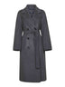 Grey double wool PAUL double-breasted coat