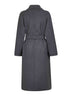 Grey double wool PAUL double-breasted coat