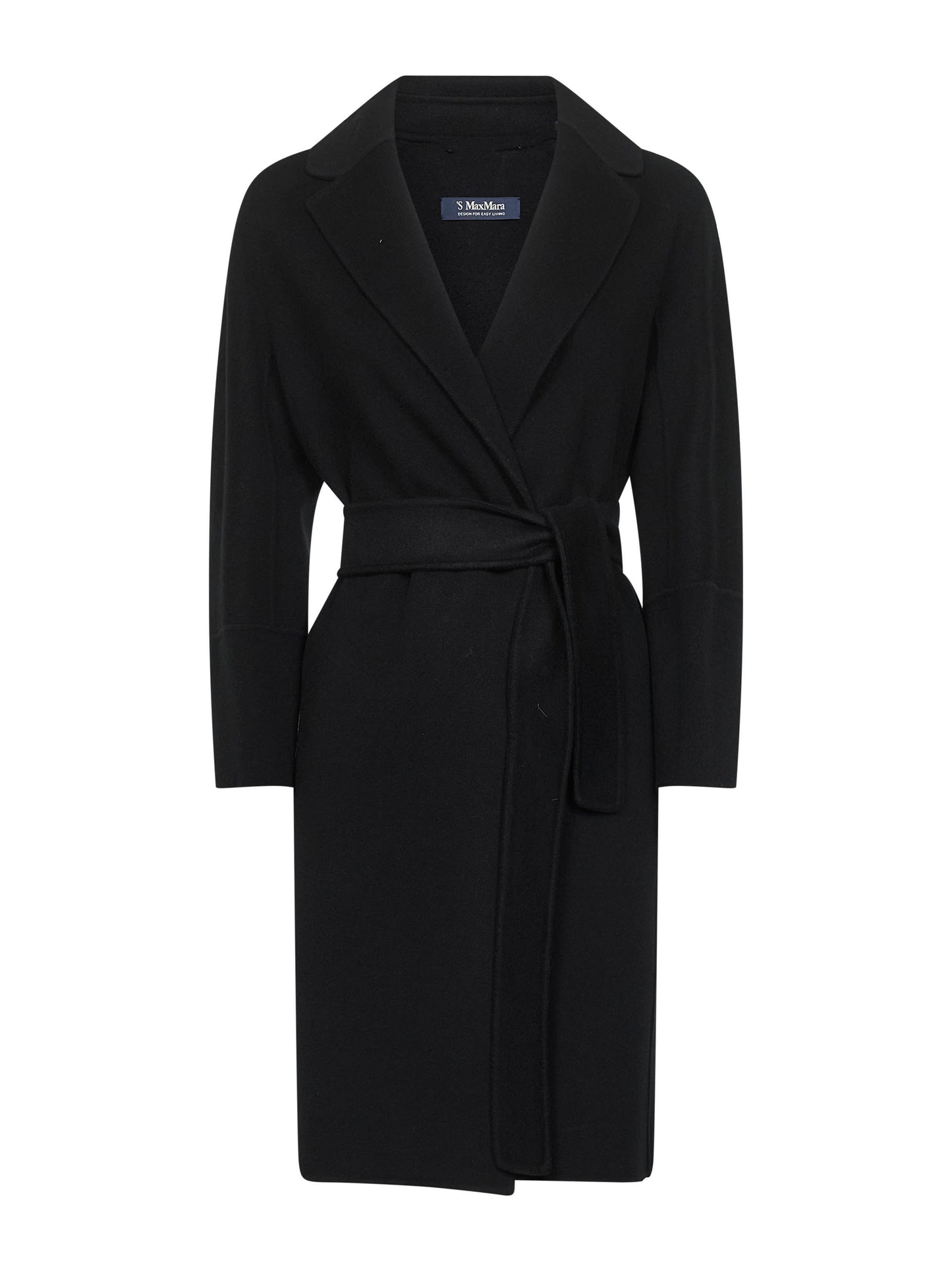 Black double broadcloth ARONA short coat