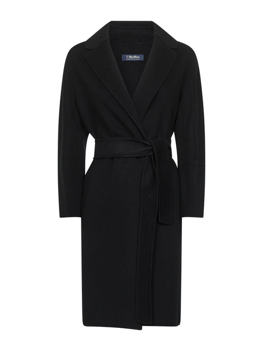 Black double broadcloth ARONA short coat