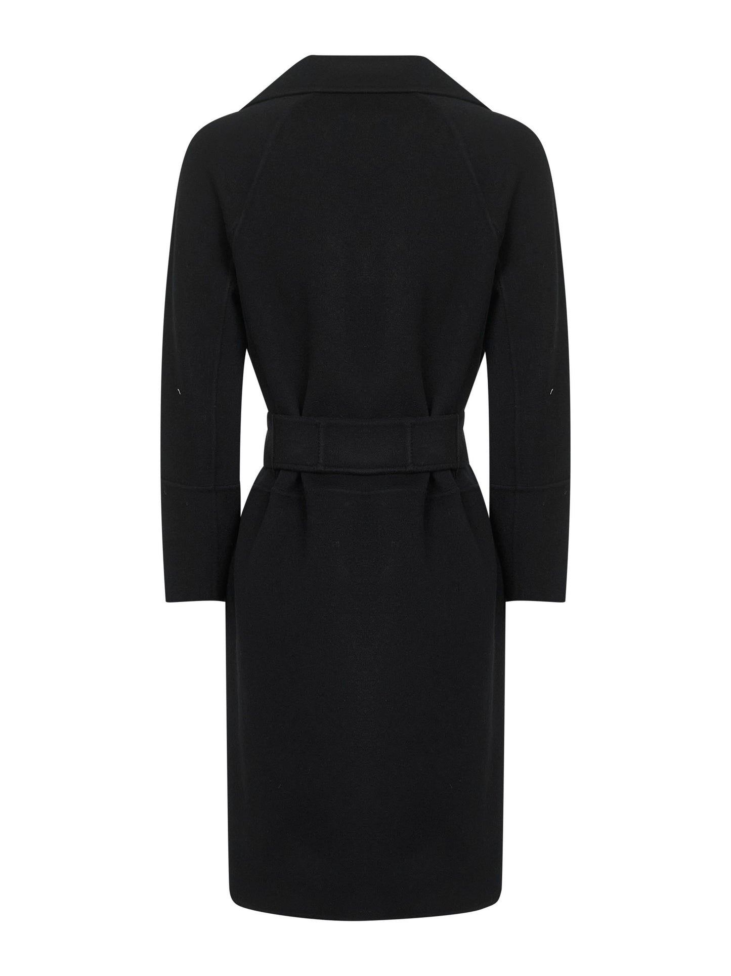 Black double broadcloth ARONA short coat