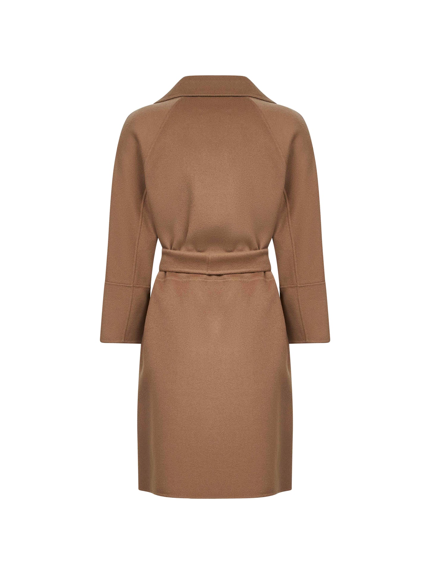 Camel double broadcloth ARONA short coat