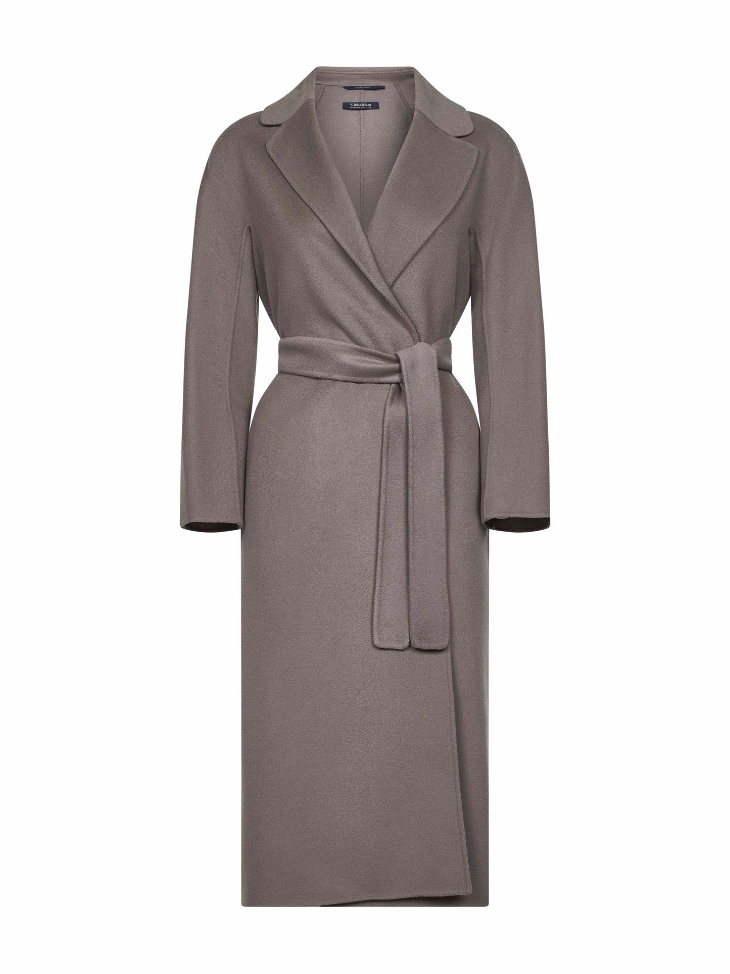Grey double broadcloth ESTURIA robe coat