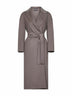 Grey double broadcloth ESTURIA robe coat