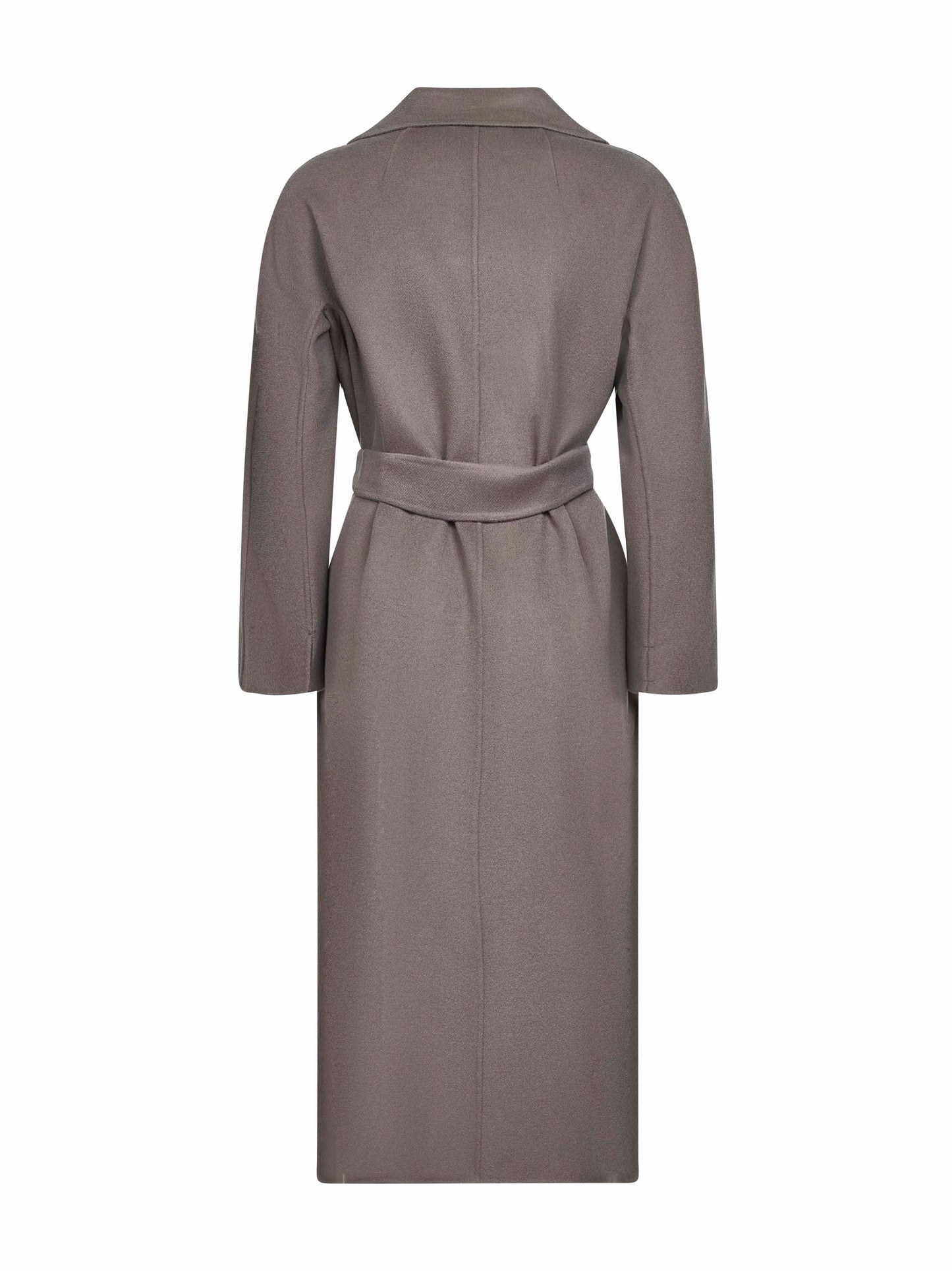 Grey double broadcloth ESTURIA robe coat