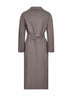 Grey double broadcloth ESTURIA robe coat