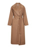 Cappotto a vestaglia con sciarpa CUORE cammello