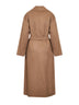 Cappotto a vestaglia con sciarpa CUORE cammello