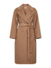 Cappotto a vestaglia HELLER in drap cammello<BR/>