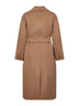 Cappotto a vestaglia HELLER in drap cammello<BR/>