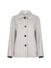 Ecru double broadcloth LILY shirt jacket