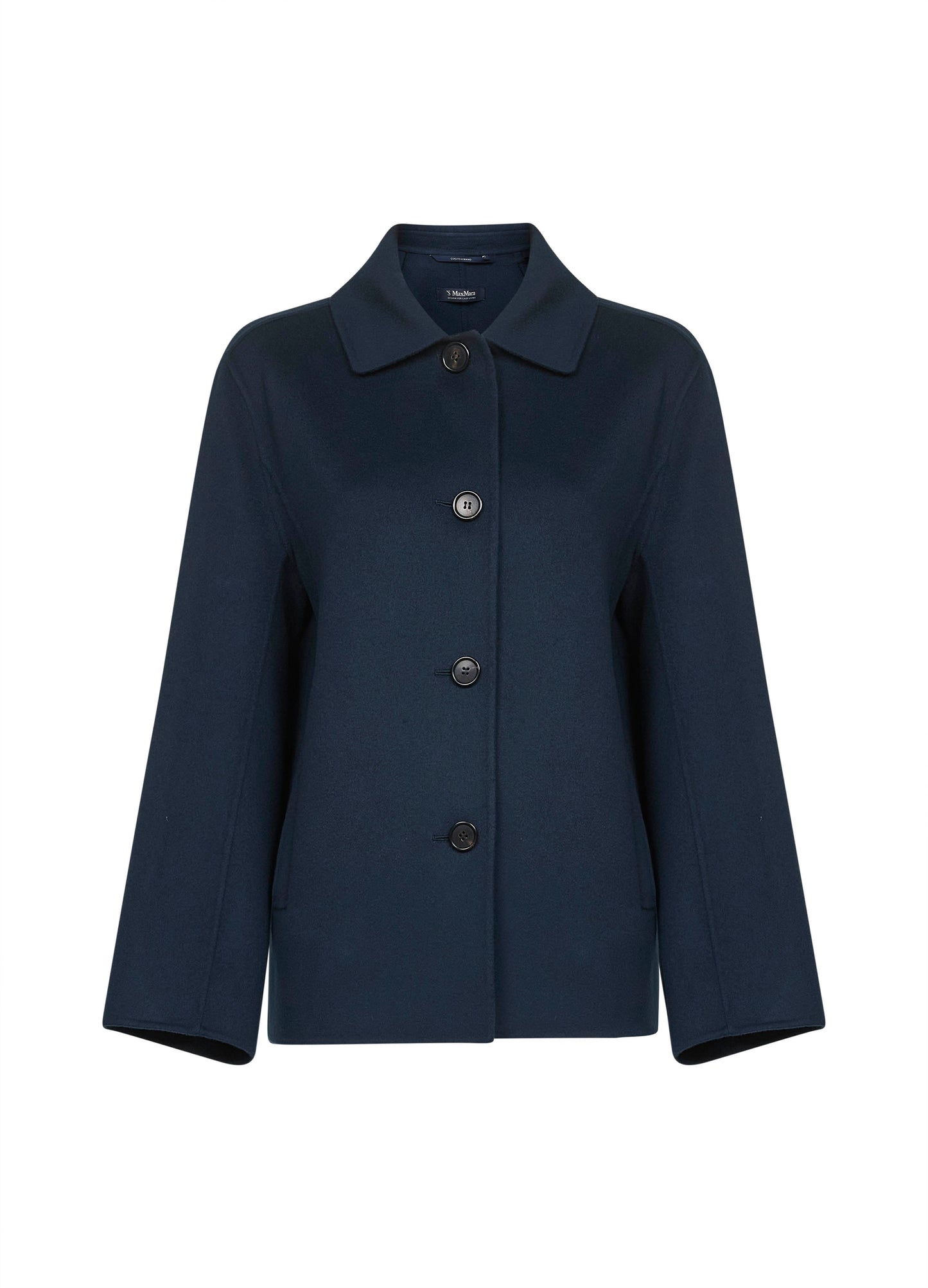 Blue double broadcloth LILY shirt jacket