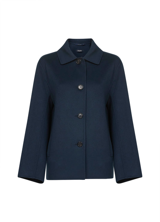 Blue double broadcloth LILY shirt jacket