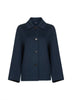 Blue double broadcloth LILY shirt jacket
