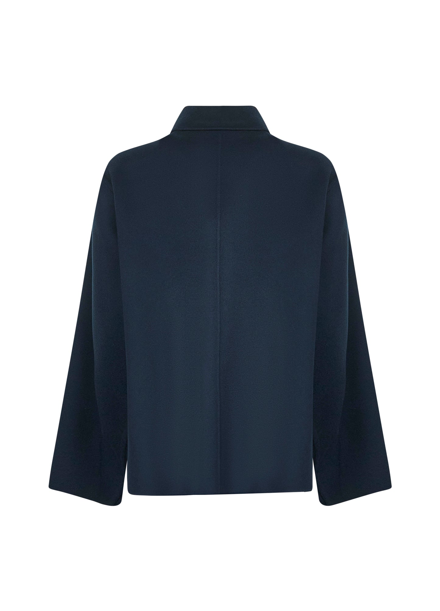 Blue double broadcloth LILY shirt jacket