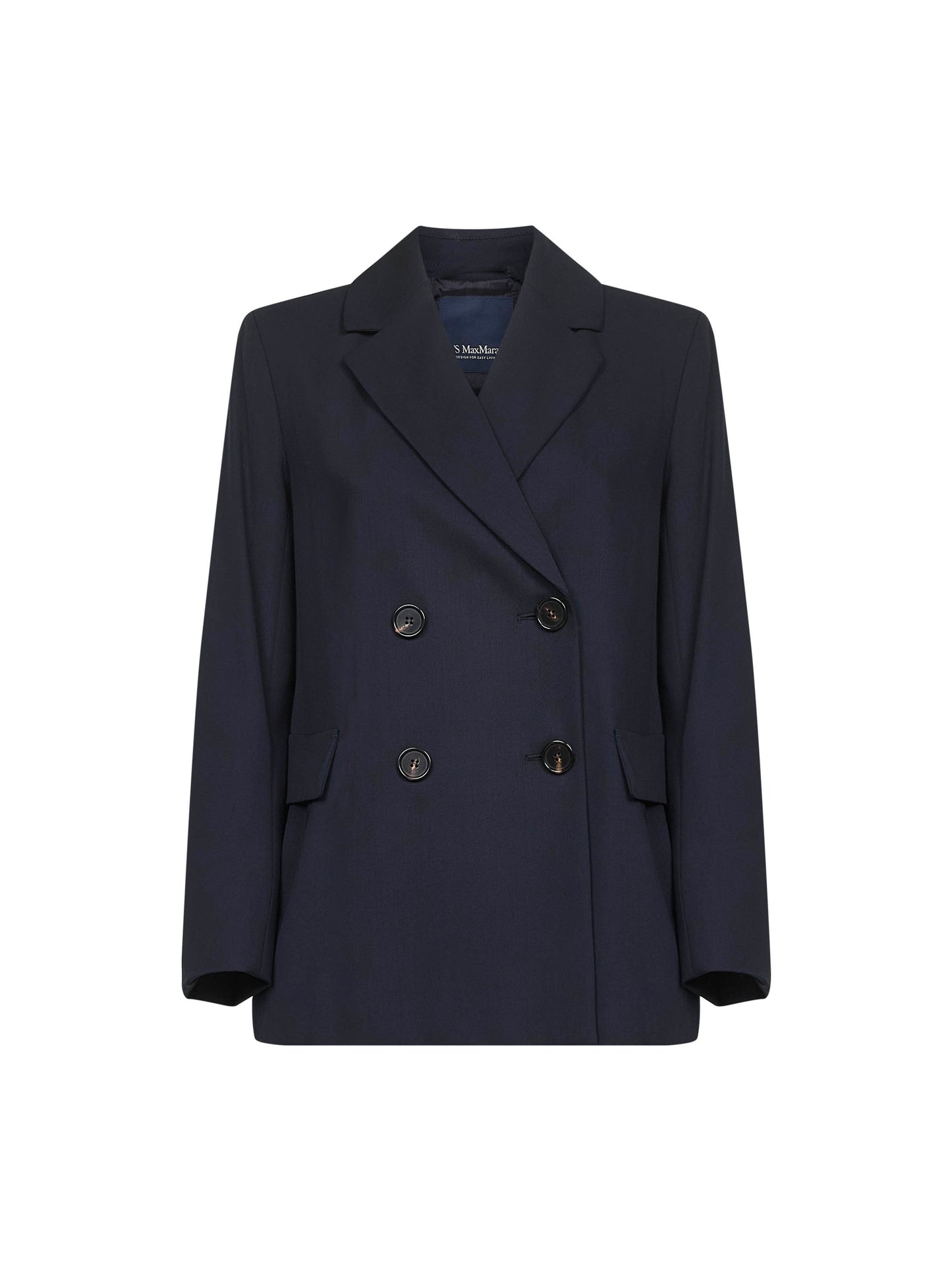 Blue crepe wool twill ESTER blazer