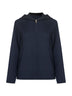 Giacca con cappuccio ROLAND in lana double blu