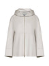 Ivory double broadcloth ROMINA hoodie