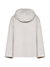 Ivory double broadcloth ROMINA hoodie