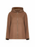 Camel double broadcloth ROMINA hoodie
