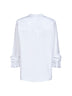Camicia svasata FAVOLA in popeline lavato bianco